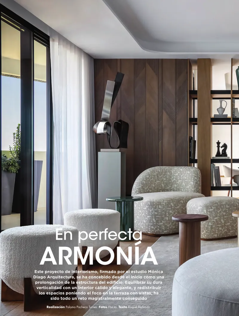 Reportaje del ático de O'Donnell en la revista Interiores