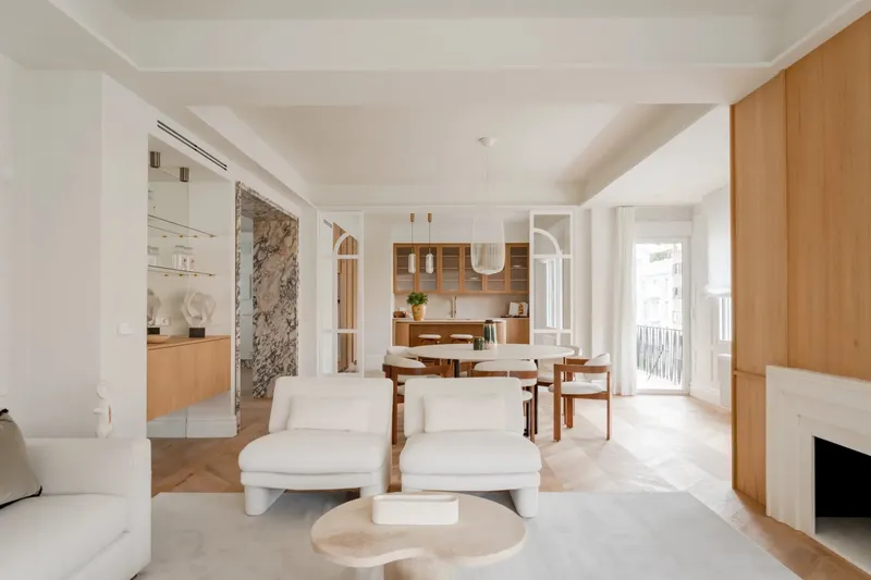 Reforma integral e interiorismo en un piso en esquina en el Barrio de Salamanca — Mónica Diago Arquitectura