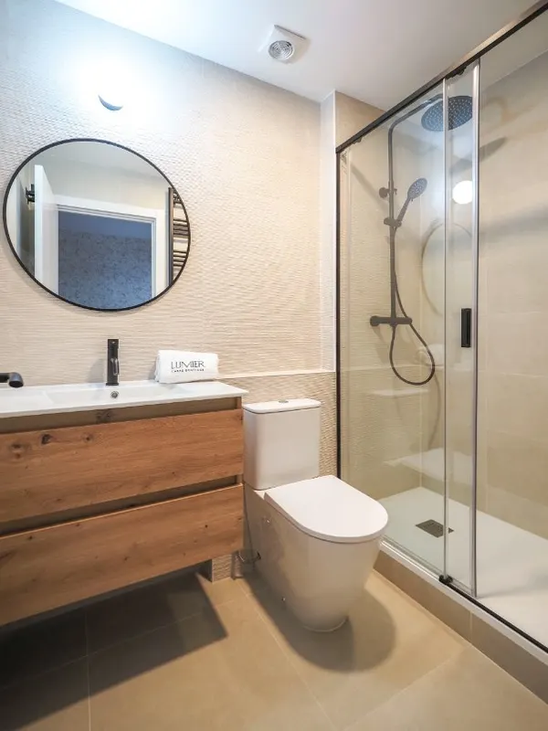 Papel pintado en el baño — post de Instagram